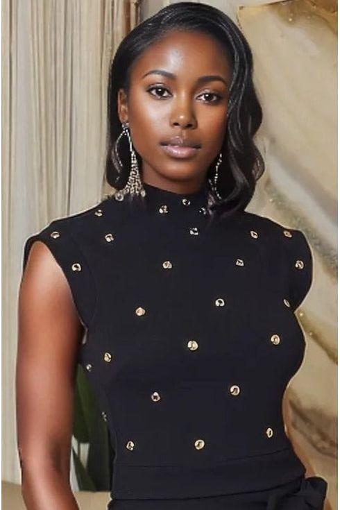 Eyelet Designed Fashion Short Top