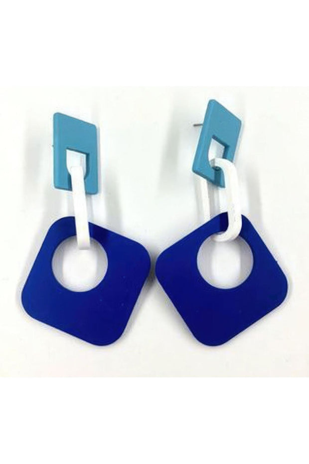 Triple Color Mix Dangle Earring
