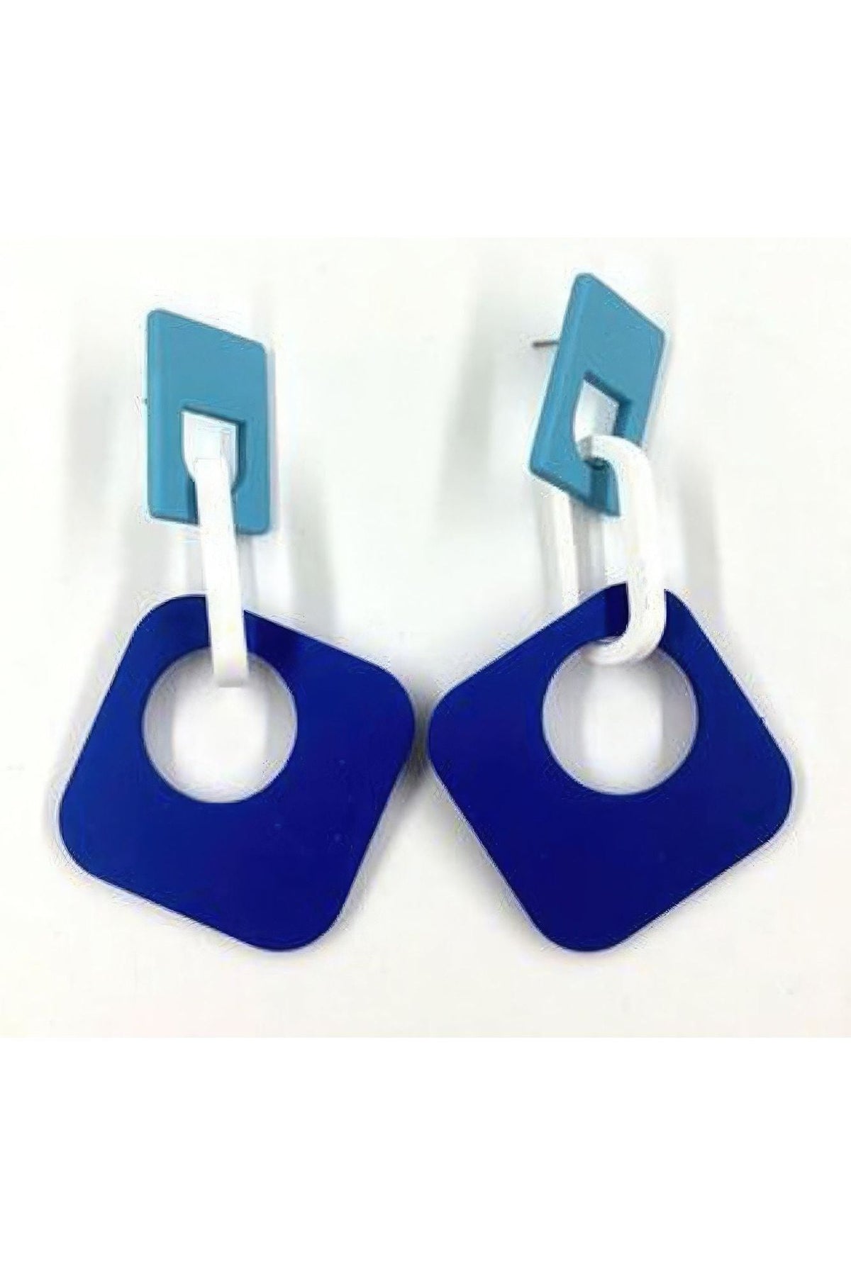 Triple Color Mix Dangle Earring