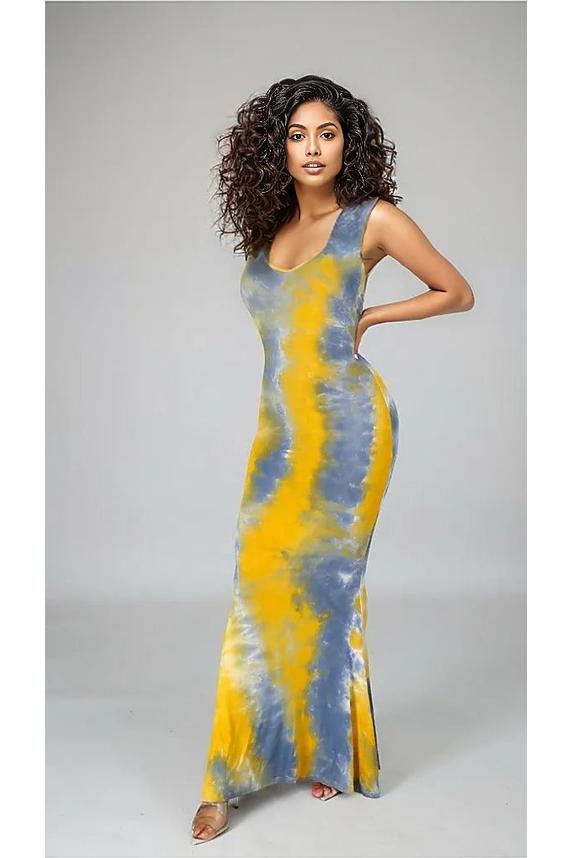 Sunset Evening Maxi Dress