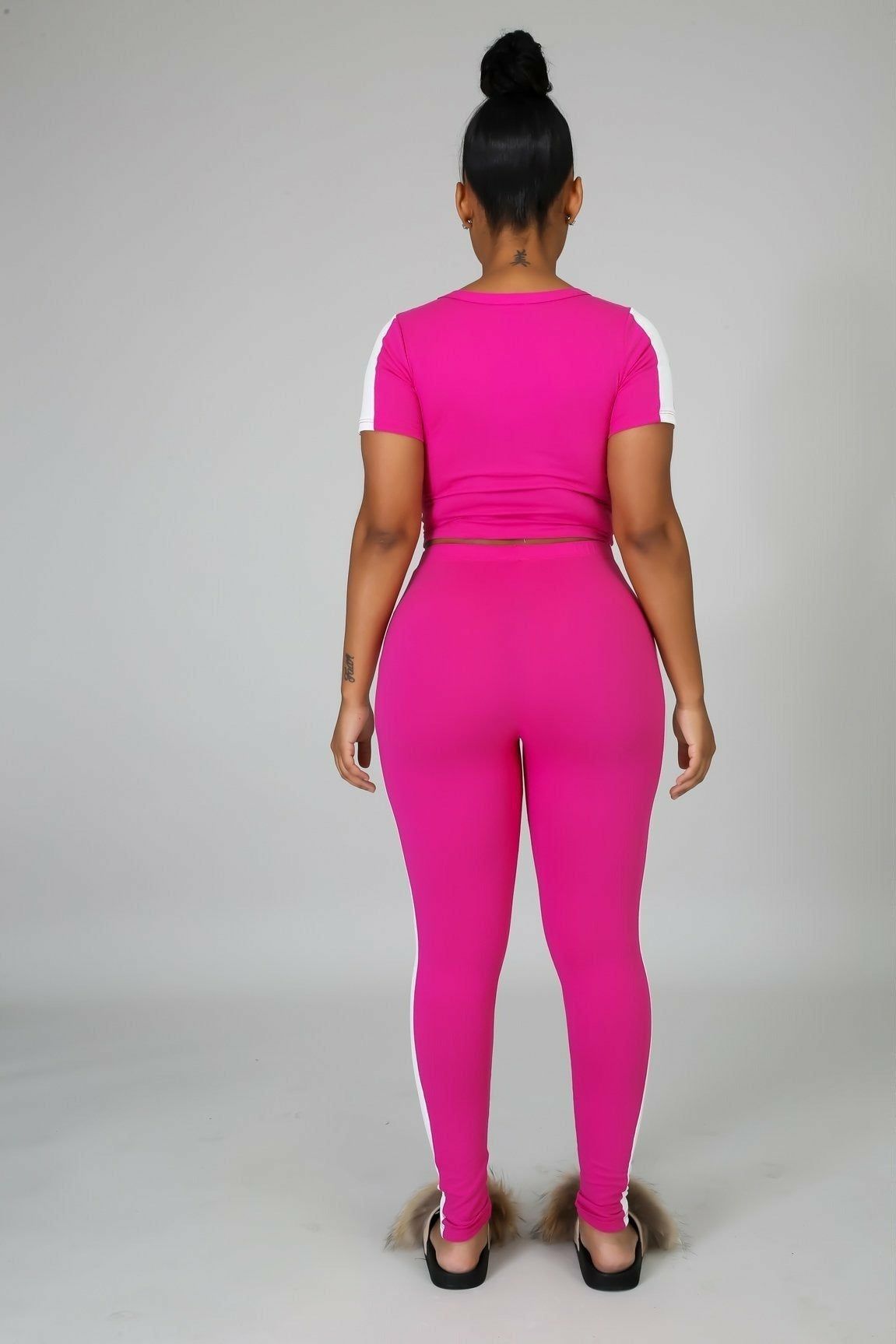 On The Go Crop Top Legging Set