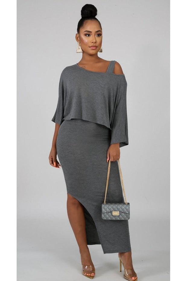 Simple Midi Dress Set