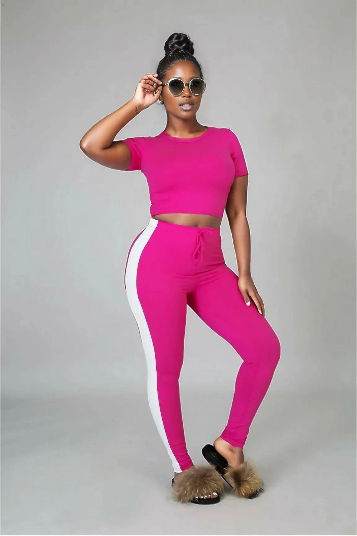 On The Go Crop Top Legging Set