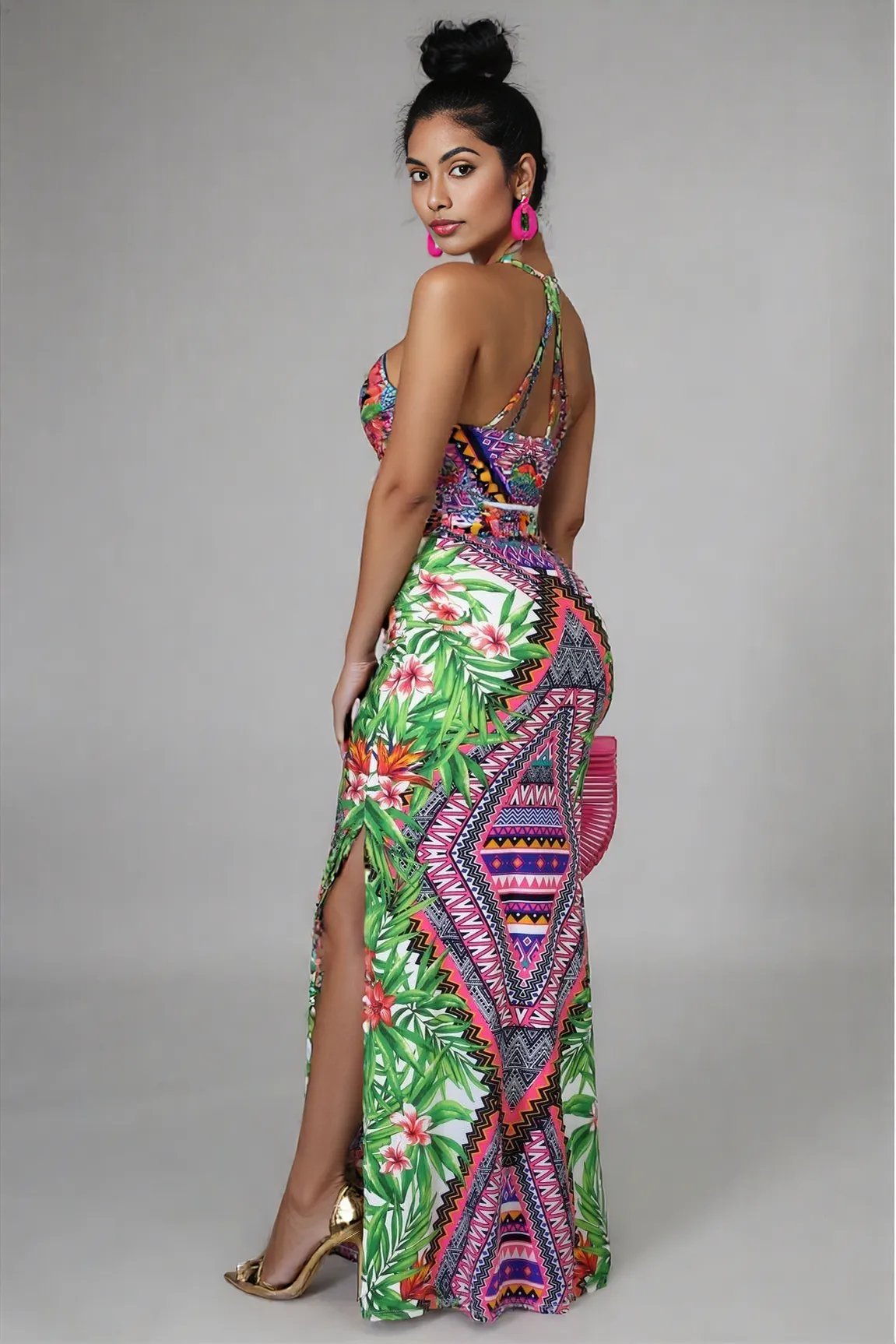 Tropical Aztec Dress