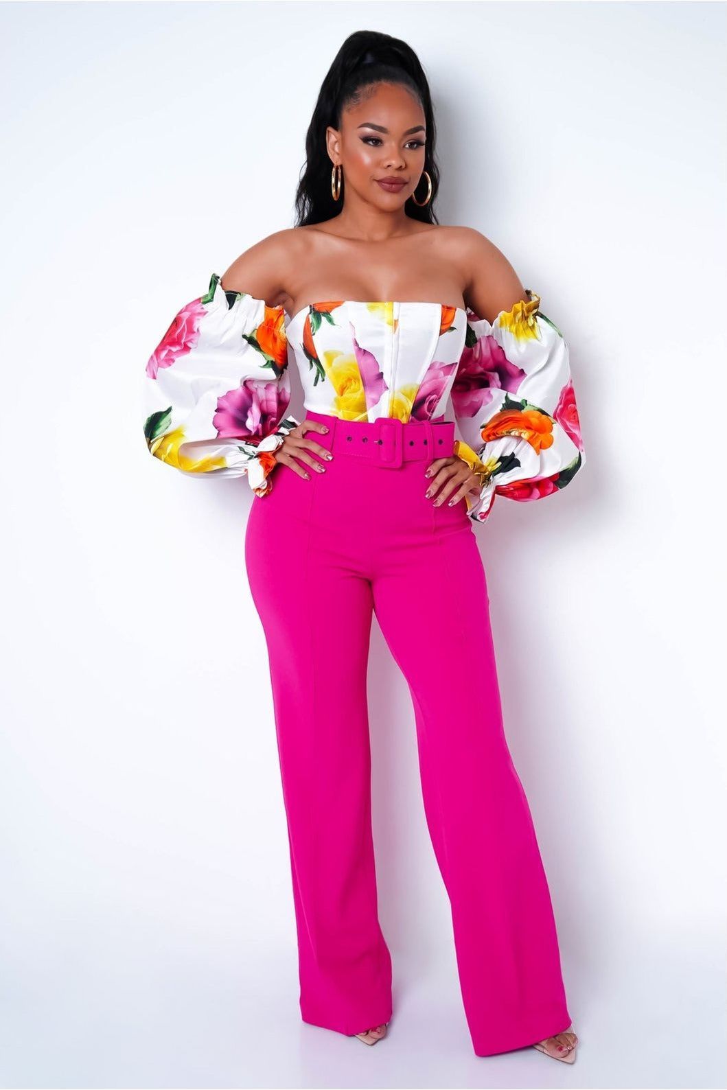 Treat Yourself Fuchsia  Pants