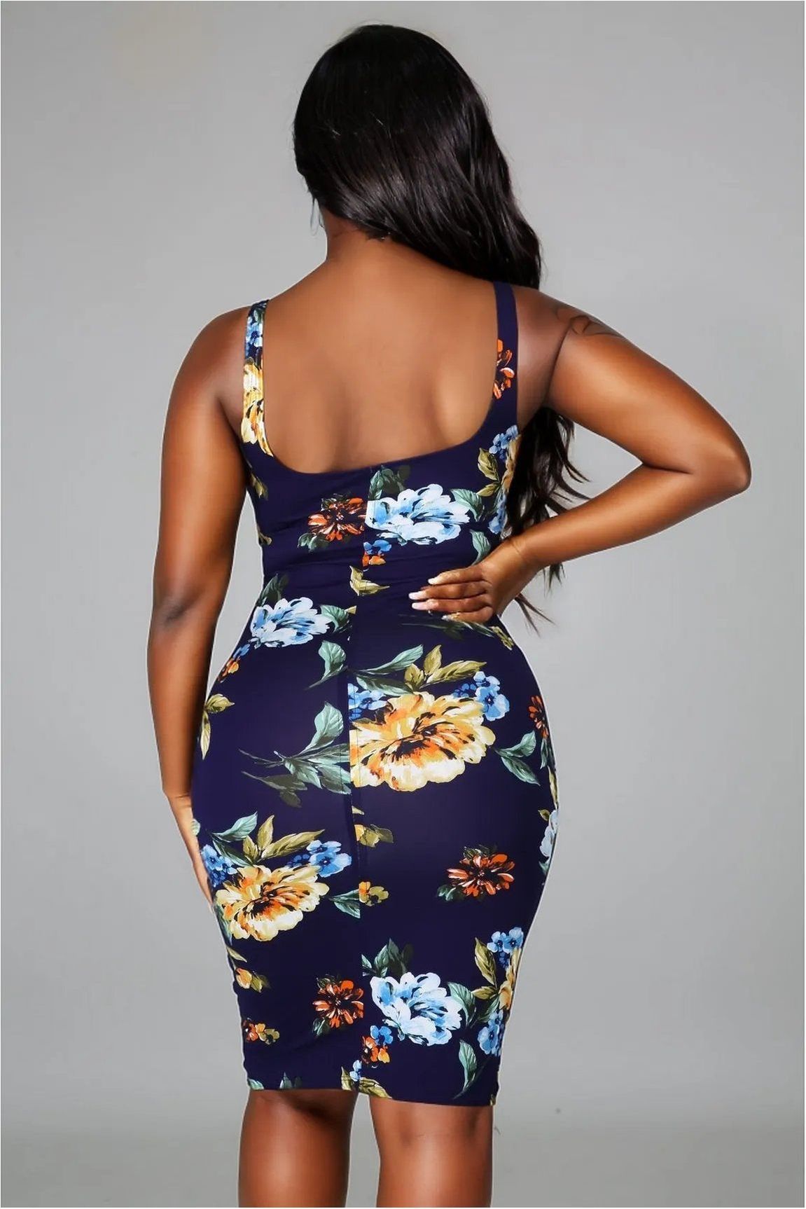 Garden Blue Floral Dress