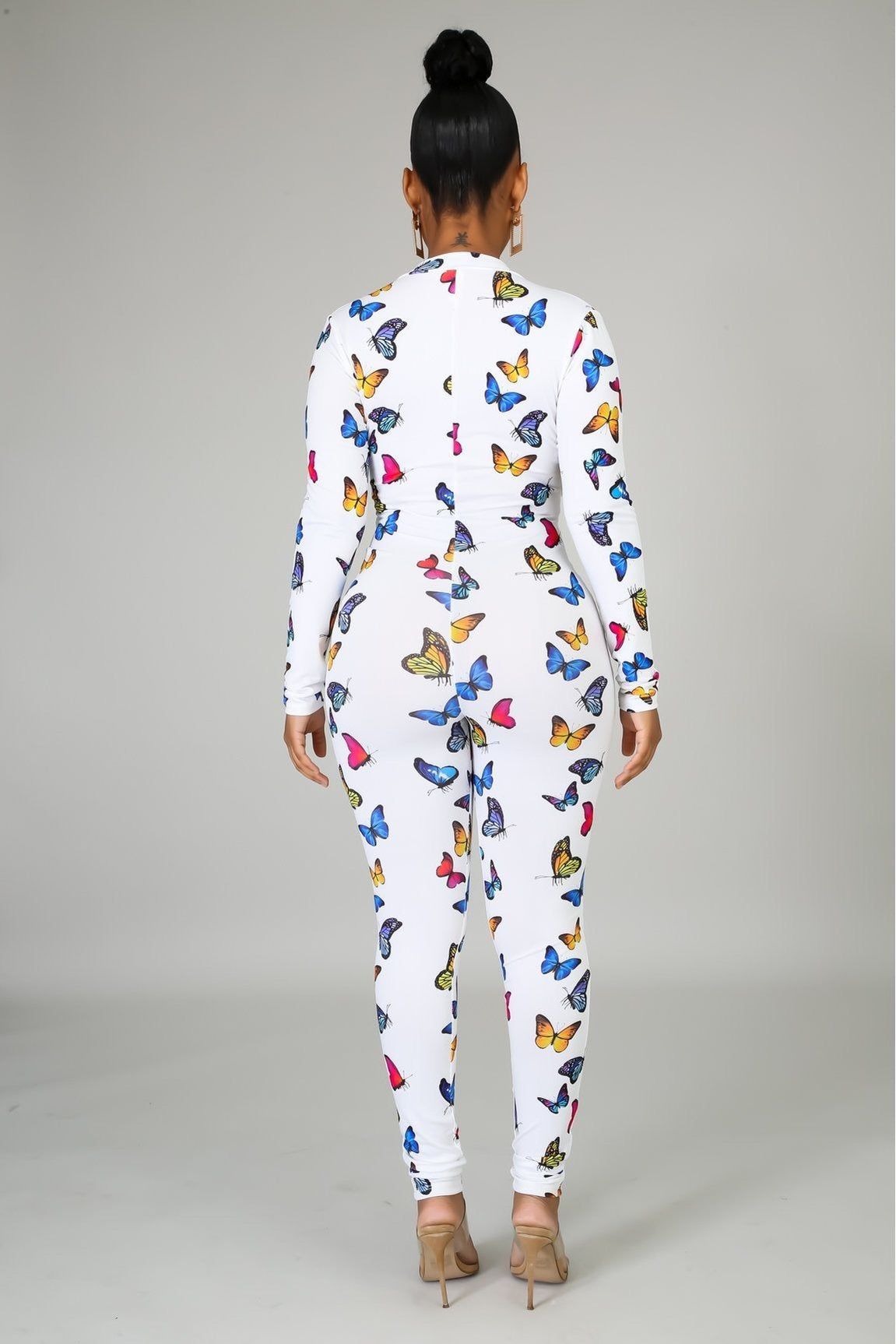 Butterfly Print Jumpsuit