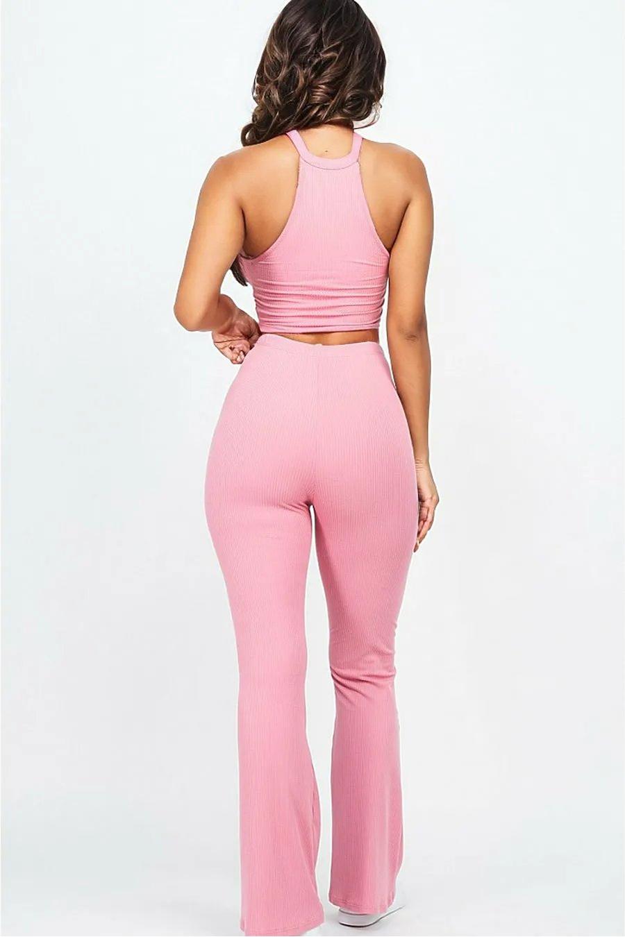 Ella 2PC Ruched Top and Pant Set