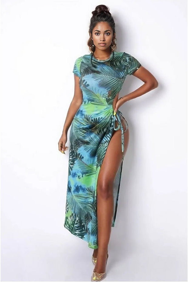 Tropicana Green Maxi Dress