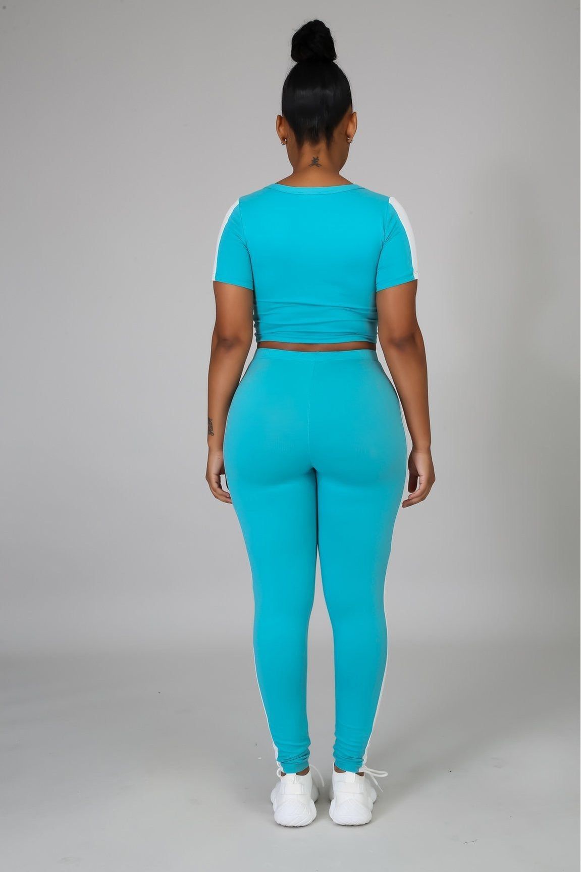 On The Go Crop Top Legging Set