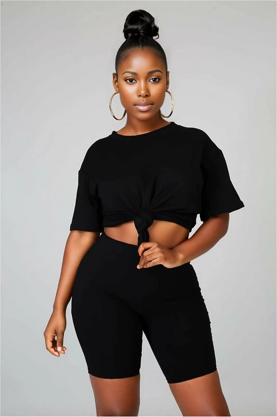Essential Cotton Knit 2PC Short Set