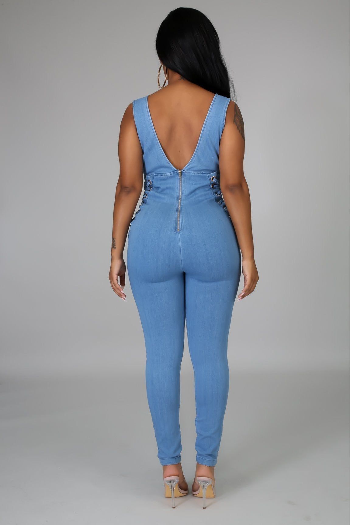 Blue Denim Jumpsuit