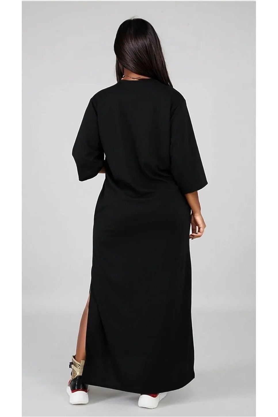 Black Tunic Maxi  Dress