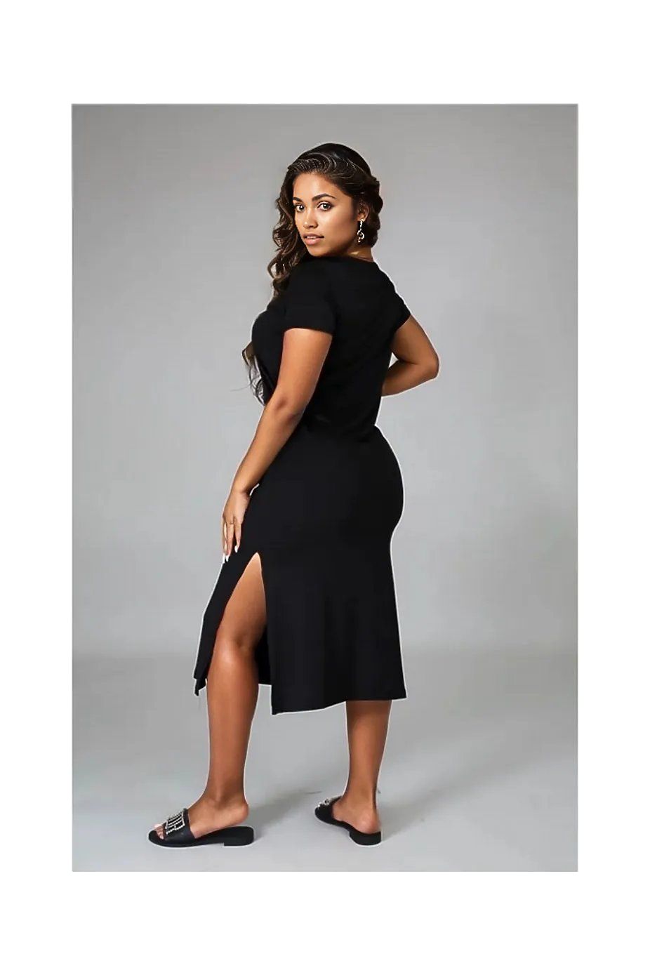 Side Slit Comfy Dress