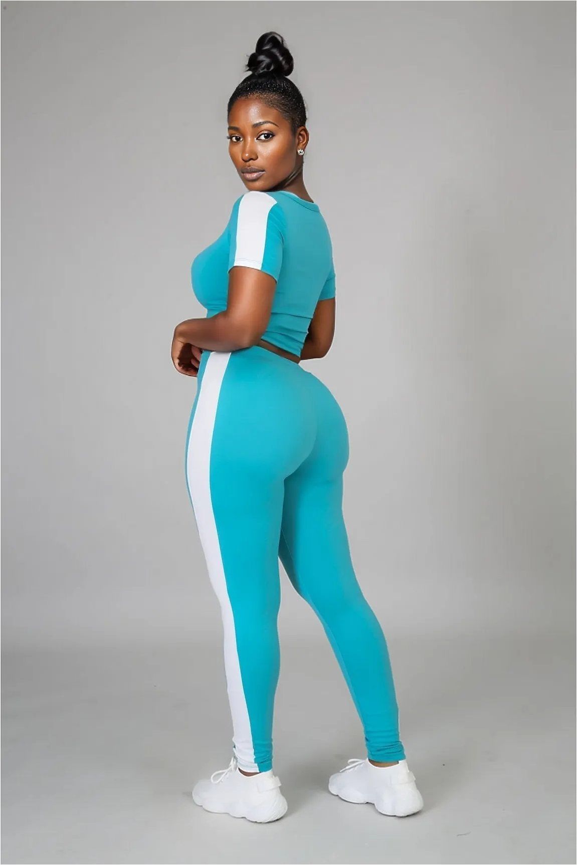 On The Go Crop Top Legging Set