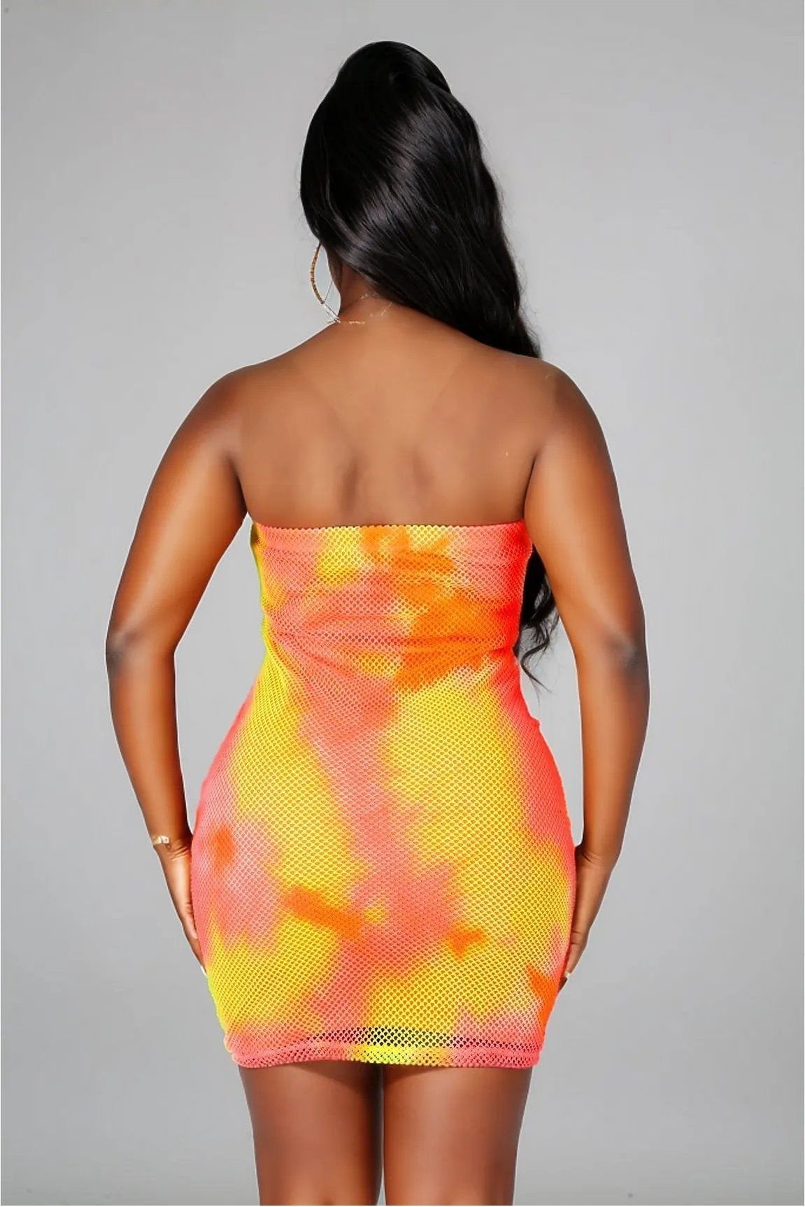 Mesh It Tube Top Dress