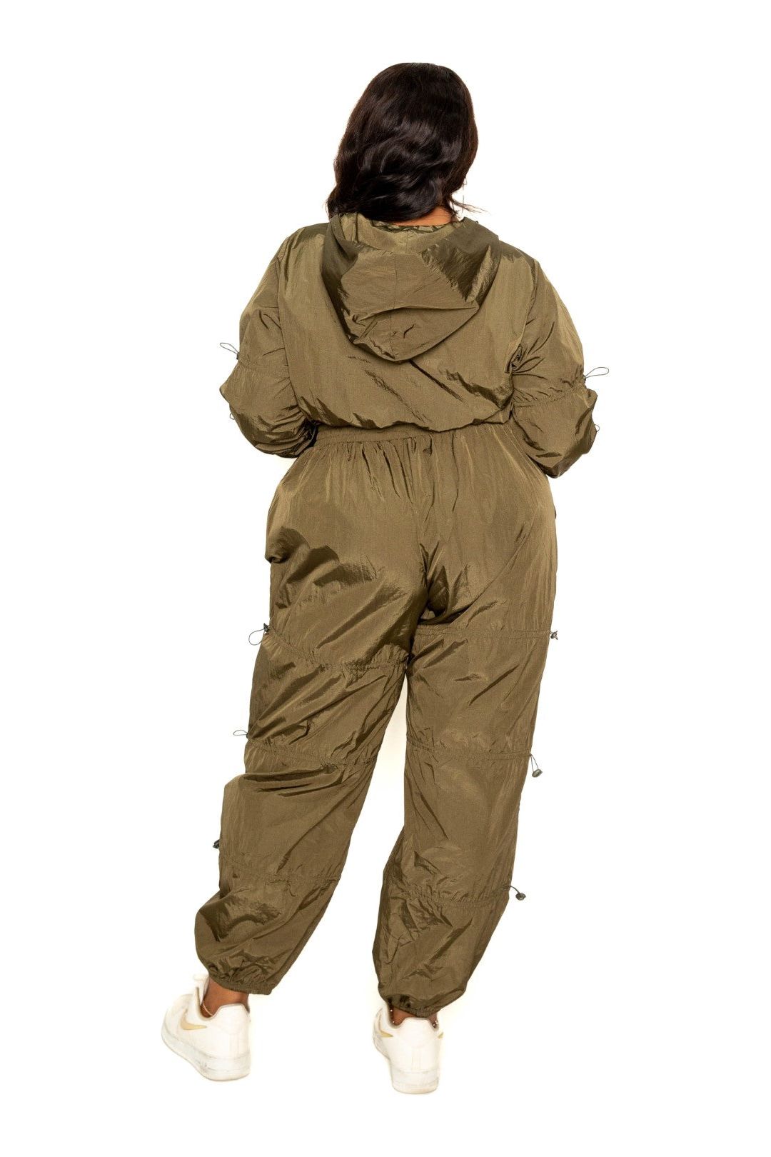 Active Zip Up Set With Cord Lock Detail