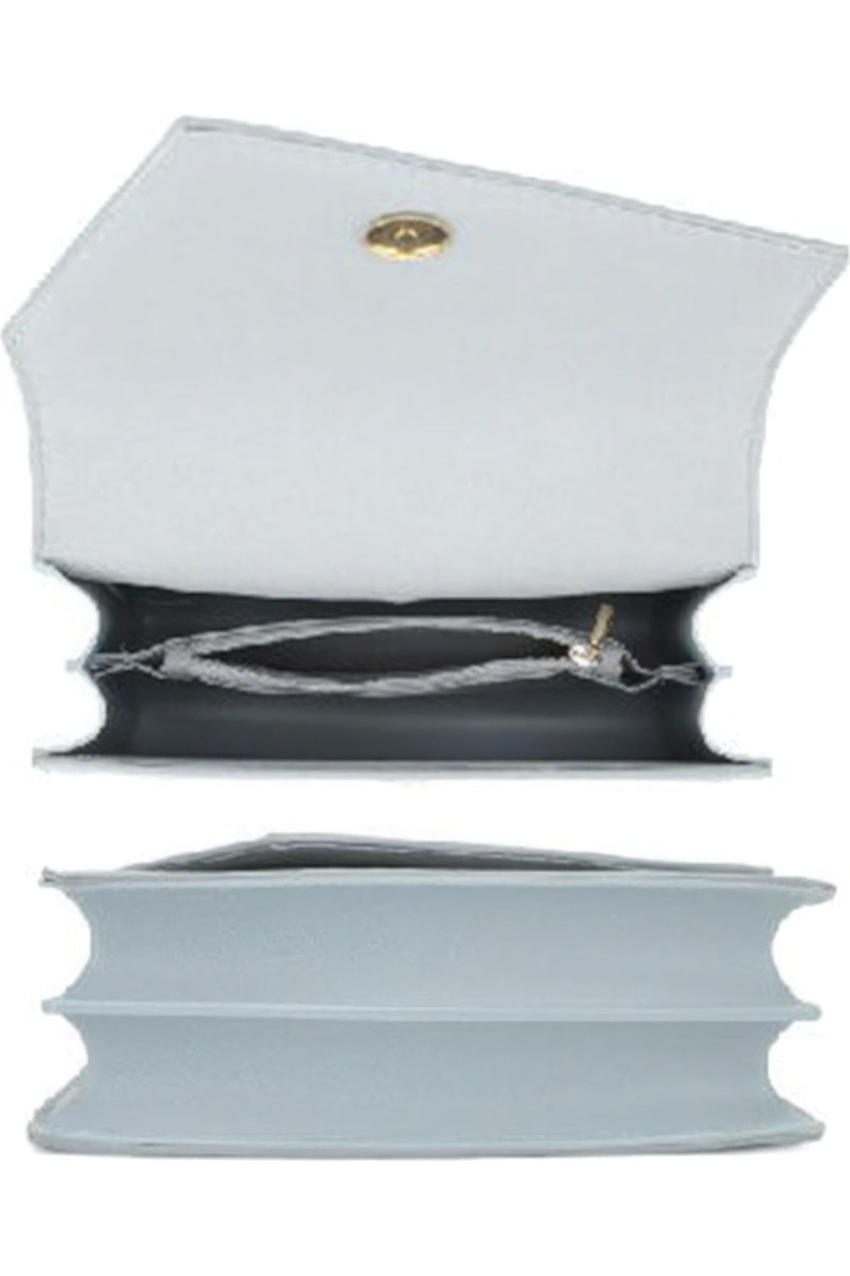 Smooth Plain Chain Link Crossbody Bag