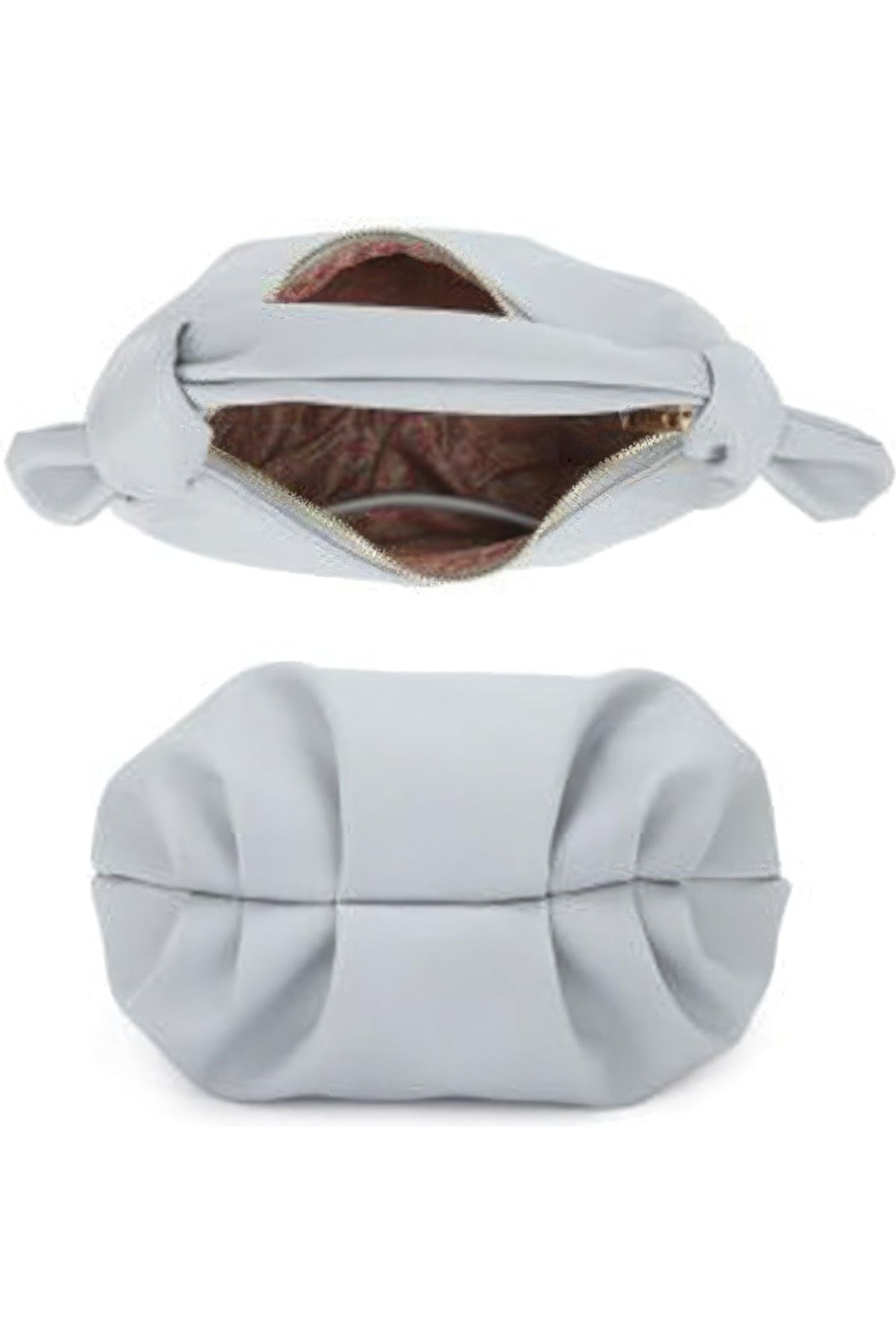 Smooth Round Handle Zipper Bag