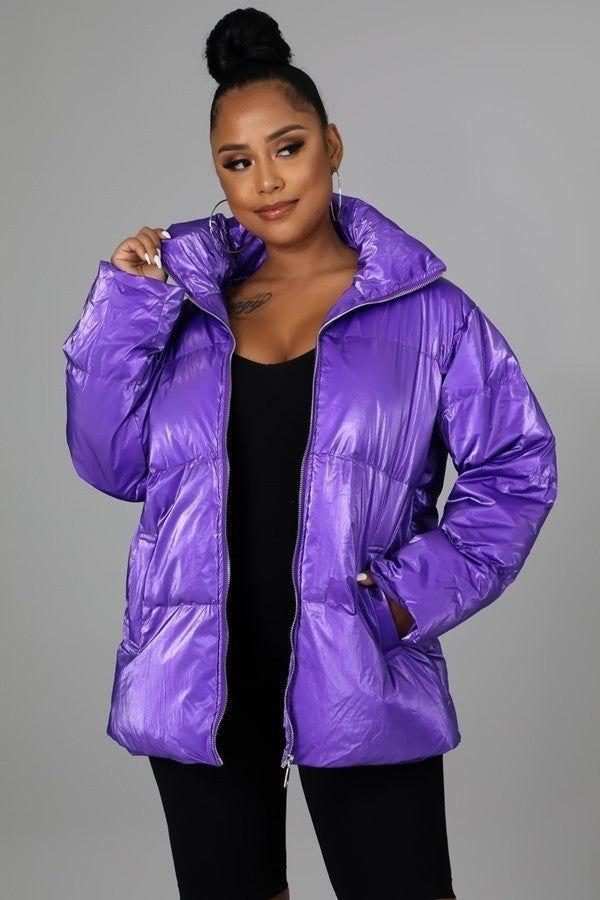 Purple Bomber Jacket