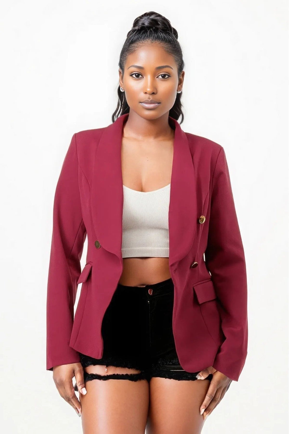 Double Breasted Blazer Jacket