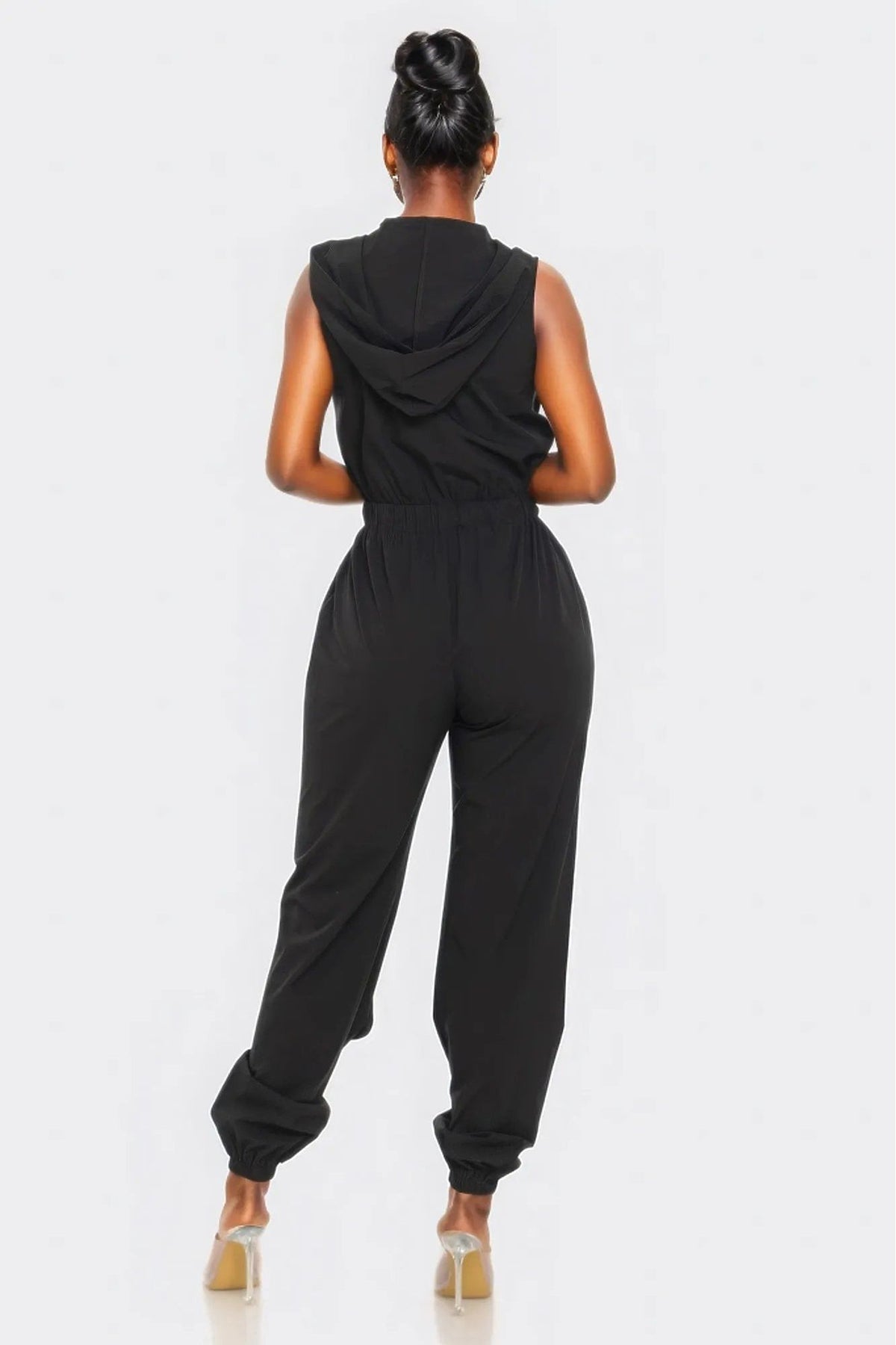 Sleeveless Cargo Jumpsuit