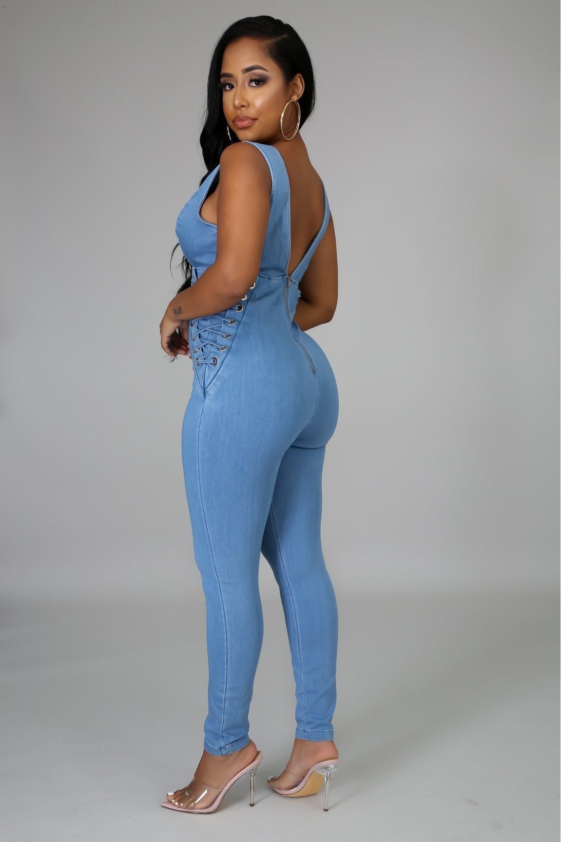 Blue Denim Jumpsuit