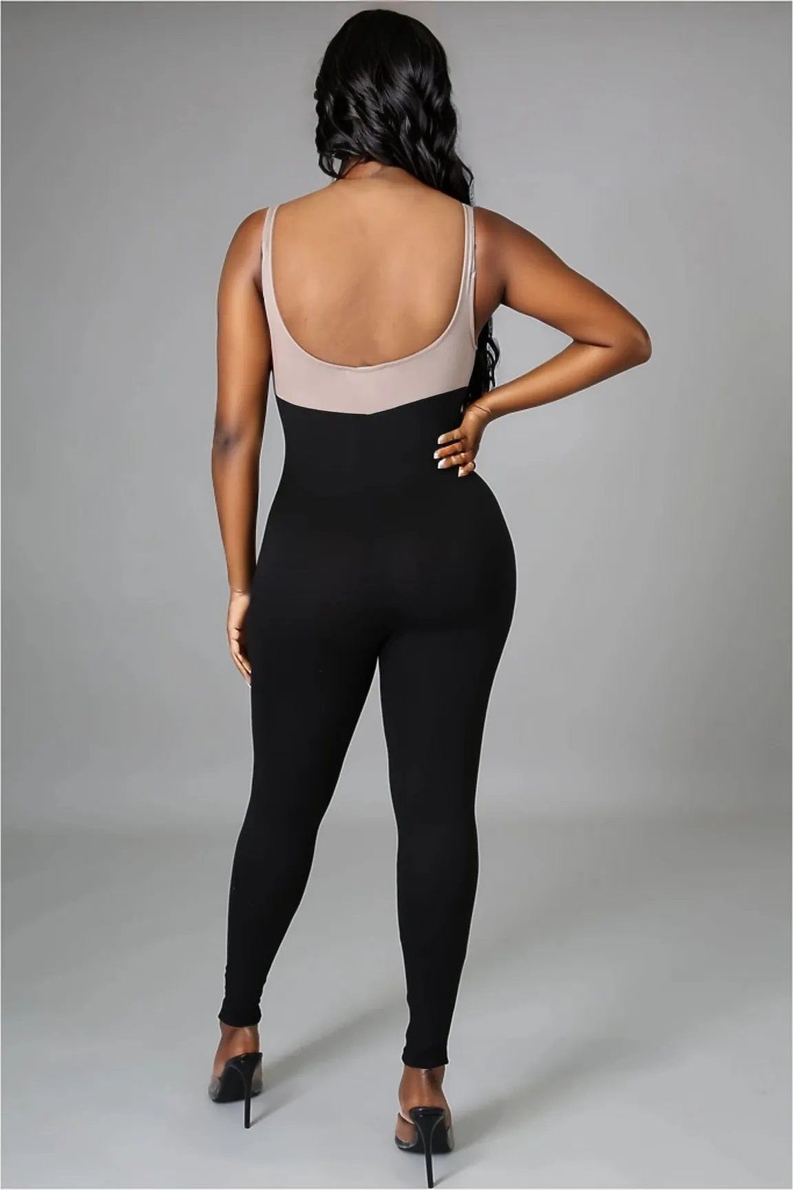 Trendsetter Lace Up Front Jumpsuit